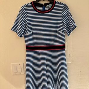 Cute blue and white stripe dress by Draper James